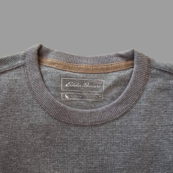EDDIE BAUER OUTDOOR MEN'S LONG SLEEVE CREW NECK PULLOVER SWEATER - SIZE MEDIUM - Picture 2 of 7